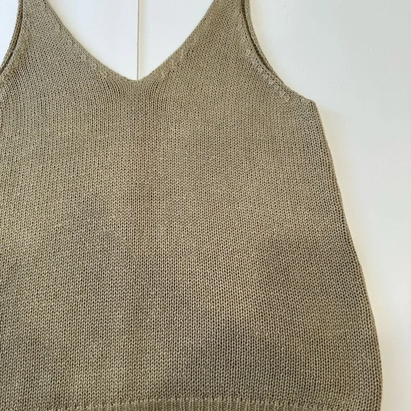 H&M Taupe Knit Tank Top - Picture 2 of 7